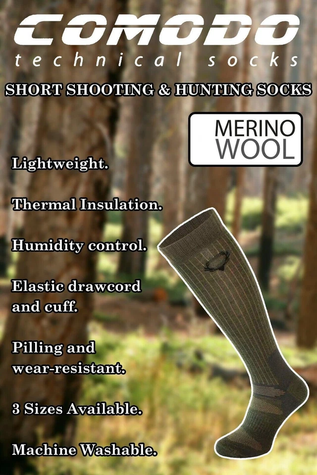 COMODO - Unisex Thick Long Merino Wool Outdoor Socks - Image 4 of 4