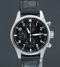 IWC Pilot Chronograph IW377701 43mm Black Dial Stainless Steel BOXES/PAPERS!