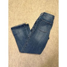 Pilcro And The Letterpress Folio Women Blue Straight Leg High Rise Jeans Size 27