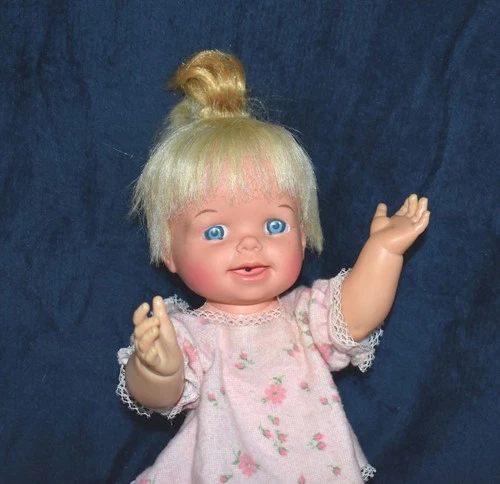 Mattel Cheerful Tearful Baby Doll Vintage 1960s original outfit + booties Works