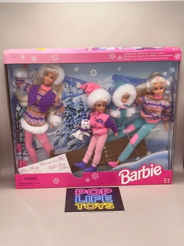 Vintage 1995 Mattel “Winter Holiday Barbie & Sisters Giftset” #15645  *NRFB*