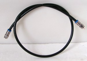 2.5ft RG6 Coaxial Patch Cable 75 Ohm 18AWG Shielded Anti-UV Compression End