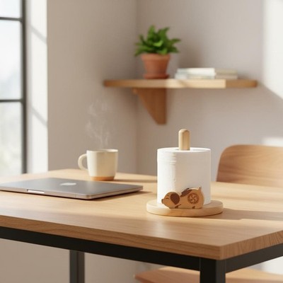 Holz Kreatur Papier Handtuch Ständer kreativ und einfach für Esstisch, Kinder
