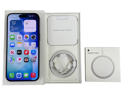 Apple iPhone 15 Pro Max 512GB Factory Unlocked Verizon AT&T + MagSafe Bundle