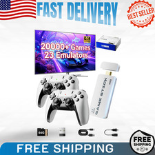 2025 Retro Game Stick 4K HDMI, 23 Emulators, 20000+ Games, Dual 2.4G