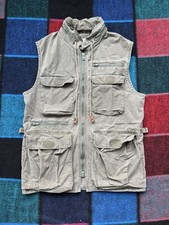 Vintage Banana Republic Safari Hunting Fishing Vest Mens Medium Hooded Utility