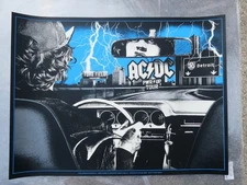 AC/DC Poster Ford Field Detroit, MI 4/30/25 Rare Lions Blue Variant