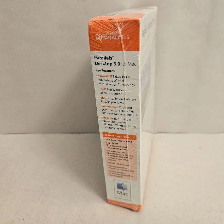 2008 Parallels Desktop 3.0 For Mac Run Windows on Your Mac NEW Factory Sealed - Image 2 of 4