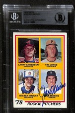 Jack Morris Signed 1978 Topps Rookie Pitchers Card Beckett Slab