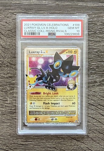 Luxray GL LV.X 109/111 Celebrations: Classic Collection Holo