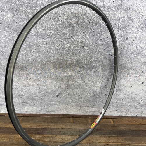 Vintage Mavic Open Pro 700c Rim 36H Gray Clincher 15C Presta Alloy Roa