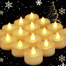 Flameless Candles, 24 Pack Led Tea Lights Candles Battery Operated, Last 200