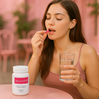 Nuwhite Advanced Whitening L Glutathione Collagen & Placenta 60 Capsules  for sale online