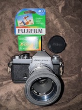 Nikon Nikkormat FTN 35mm SLR film camera with Nikkor 50mm F2 lens film TESTED