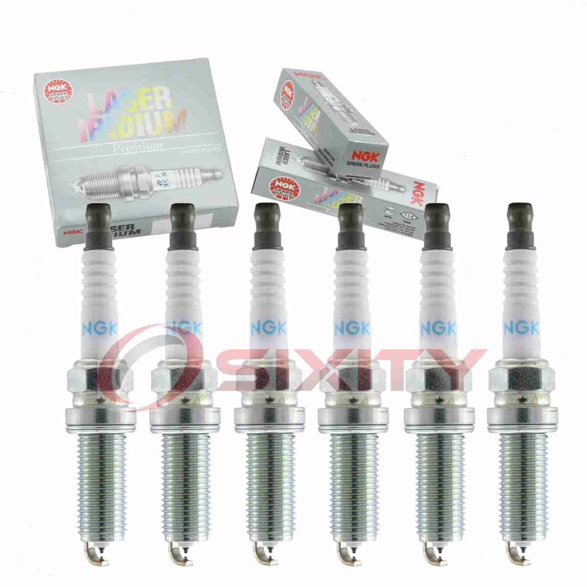 6 pc NGK 90288 DILKAR7M8 Laser Iridium Spark Plugs for PY8V-18-110 Ignition xz