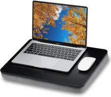 Lap Desk with Pillow Cushion, Portable Bed Desk, Fits up to 15.6 inch Laptop