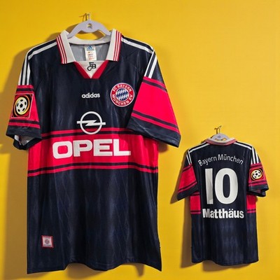 BAYER MUNICH FC HOME 98/99 Retro - Matthaus # 10 - Large (Run Small)