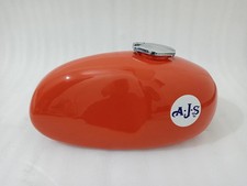 AJS STORMER ALUMINUM ALLOY SCRAMBLER GAS FUEL PETROL TANK ORANGE PAINTED | Fit