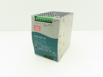 Mean Well SDR-480-48 PLC DIN Rail Power Supply 48VDC 10A 100-240V