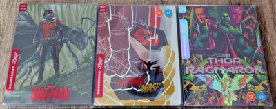 3x MARVEL CINEMATIC UNIVERSE Movies - 4K ULTRA HD BLU-RAY ZAVVI MONDO Steelbook