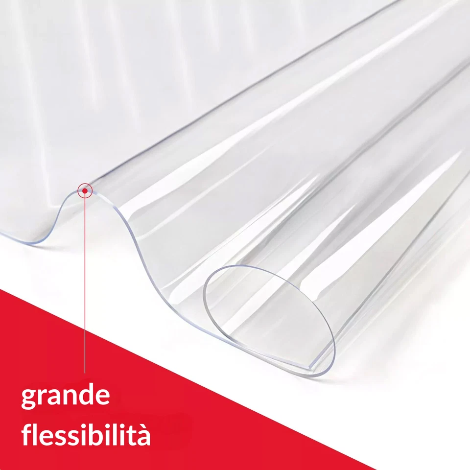 Pellicola Protettiva Tovaglia Tavolo PVC Protezione Giardino Mobili Angolo 90° - Immagine 2 di 4
