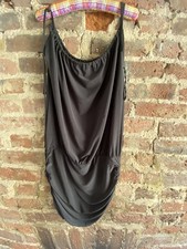 New Look Simple Little Black DRESS UK 12  Party Holiday Straps Dance Nite Out