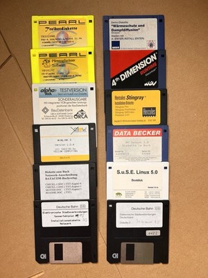 12x 3,5'' Disketten Konvolut | Retro Software Raritäten, Sammler-Konvolut