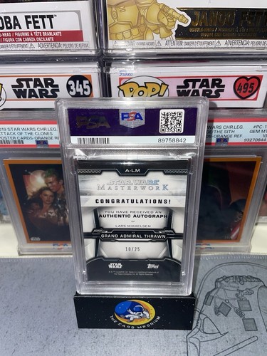 2019 Topps Star Wars Masterwork Lars Mikkelsen Canvas Auto /25 - Picture 2 of 2