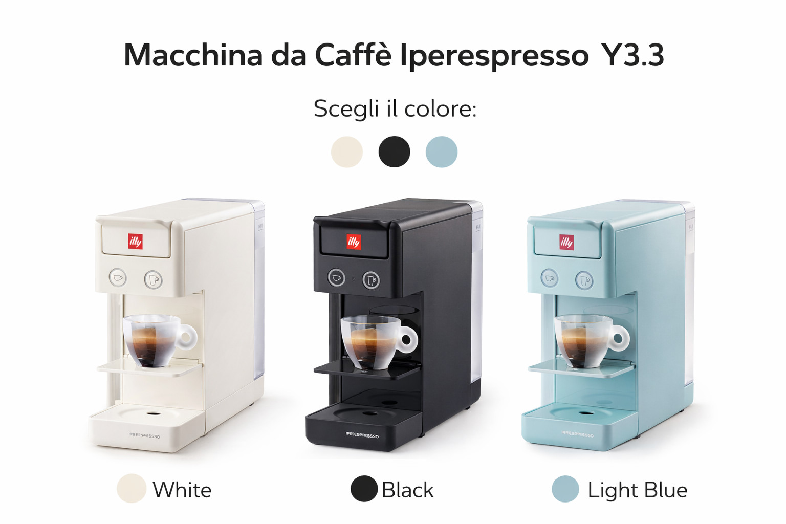 Macchina da Caffè a capsule Iperespresso illy Y3.3