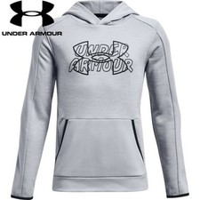 Under Armour Boys' Armour Fleece Wordmark Hoodie Size S
