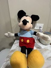 VTG. 1988 PLAYSKOOL/DISNEY PLUSH TALKING MICKEY MOUSE PULL STRING INTACT RESTORE