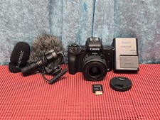 CANON EOS M50 MIRRORLESS CAMERA 24.1MP W/ CANON 15-45mm ZOOM LENS AND MIC