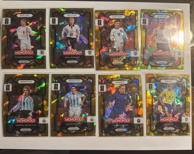 2026 Prizm FIFA World Cup Monopoly Gold Cracked Ice 32 Card lot. No Dupes. 