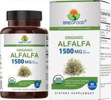 Brieofood Organic Alfalfa 1500mg, 45 Servings...