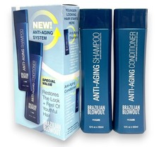 Brazilian Blowout Anti-Aging Shampoo Conditioner 12fl 350ml Set Of 2, New
