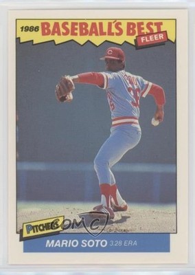 1986 Fleer Baseball's Best Sluggers vs Pitchers Mario Soto #36 0b7