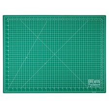 18x24 Inch Self Healing Cutting Mat - 2-Sided 5-Ply PVC Green/Black Cutting M...