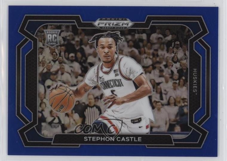 2024-25 Panini Prizm Draft Picks Blue Variations /199 Stephon Castle #17 0rd2