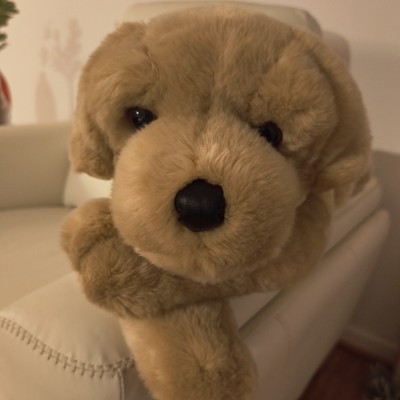 Life Like Golden Retriever Super Soft Jumbo Huggable Tan Adorable  Plush 31'' 