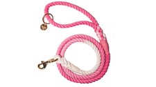 Rope Dog Leash with Durable Braided Design, Stylish Ombre Pattern, and Rustpr...