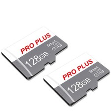 2 Pack Memory Card 128GB with Adapter, High Speed TF Card, UHS-I C10 A1 Memor...