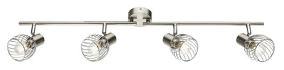 GLOBO TEXAS Strahler Metall Nickel matt, 4x E14, Deckenleuchte, 80 cm, IP20, Des - Bild 1 von 4