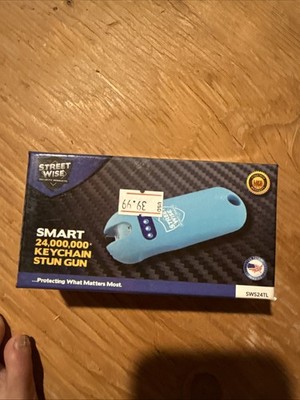 Streetwise SMART 24,000,000 Volt Stunner with Flashlight for your Keychain- TEAL