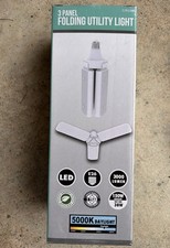 3 Panel Folding Utility Light Led E26 3000 Lumen 150w - Uses 38w 5000k Daylight 3 Panel Folding Utility Light Led E26 3000 Lumen 150w - Uses 38w 5000k Daylight