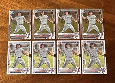 Lot (8) Cameron Cauley 2021 Bowman Draft 1st Chrome-4, 1st Paper-4