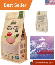 Pink Himalayan Salt Fine Grain 1 lb - Natural & Mineral-Rich for Cooking