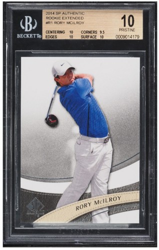 2014 SP Authentic Rory Mcllroy Rookie Extended #R1 BGS 10 PRISTINE POP 3 RC
