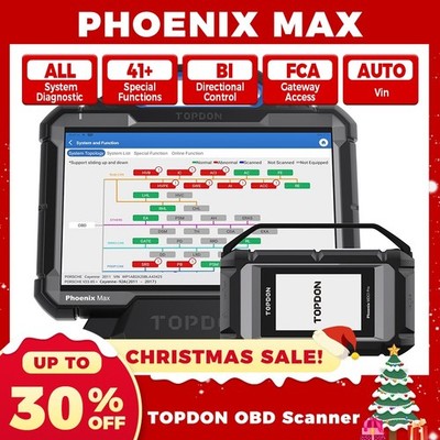 TOPDON Phoenix Max Pro Diagnostic Tool Intelligent Auto Scanner ECU Coding IMMO