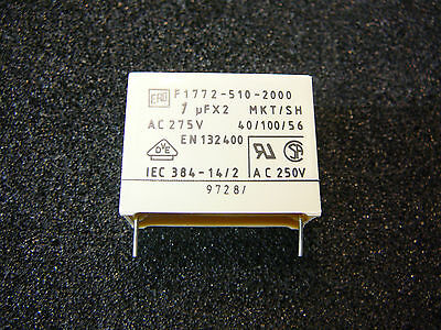 20x 10nf 275vac x2 ac suppression capacitors classified r40.01k275/15s 15mm