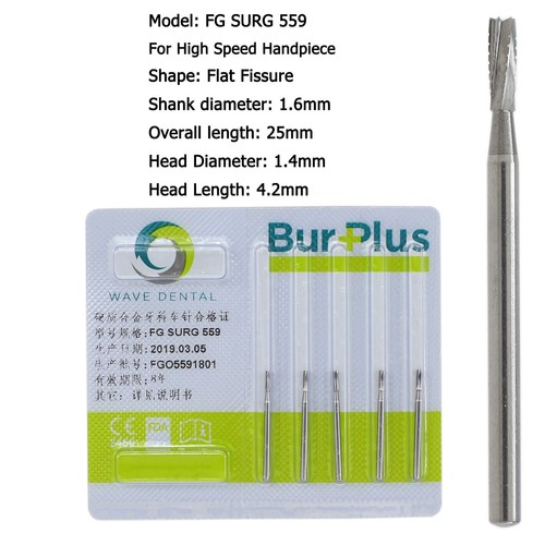 Wave Dental Surgical Burs Round Burs Long 25mm High Speed Carbide 557 702 4 6 FG - Picture 94 of 154